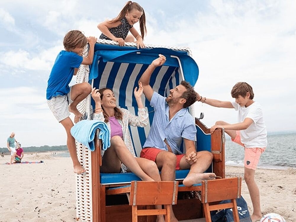 Urlaub in der Ferienwohnung an der Ostsee: Strandkorb Special